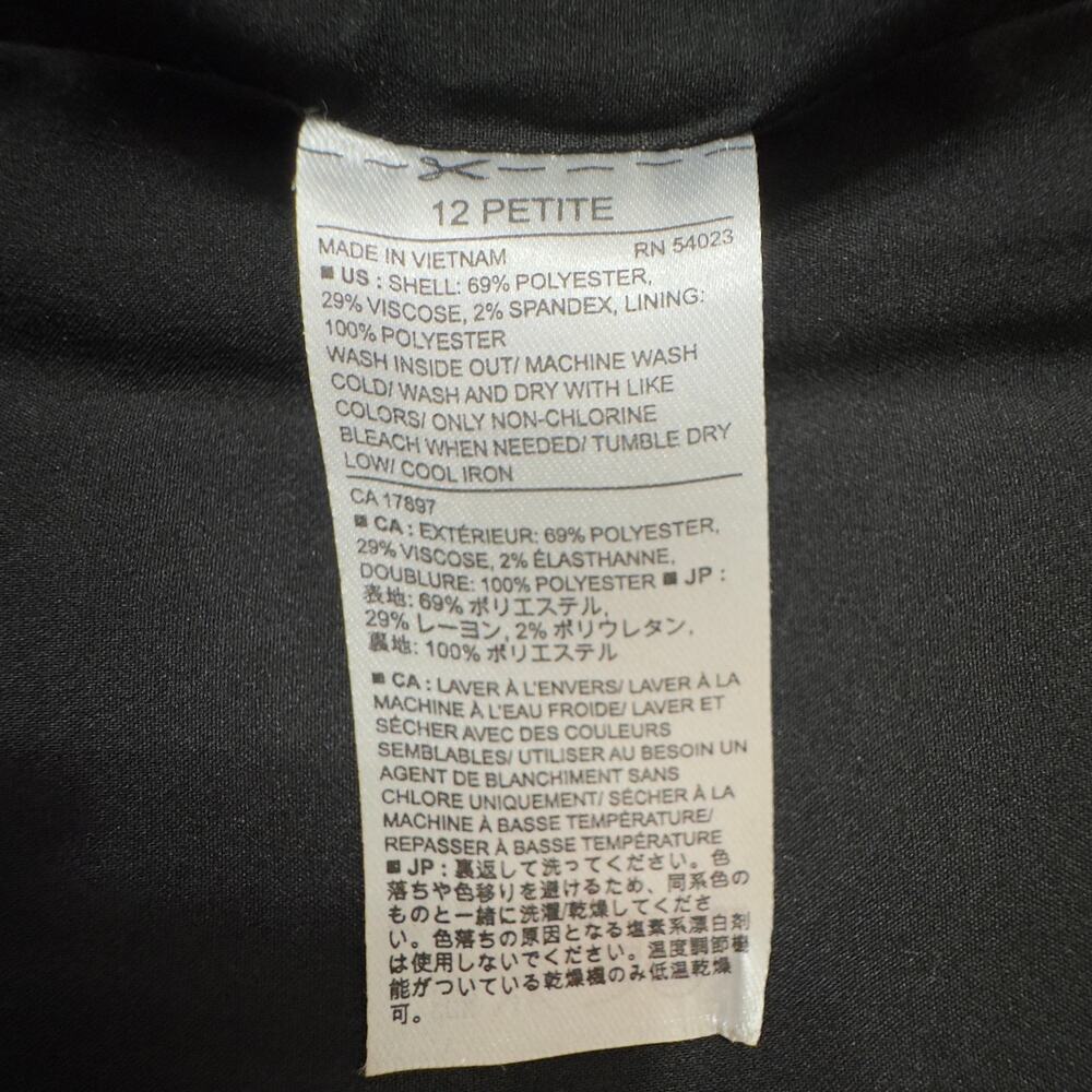 NWT Banana Republic Petite Gray Plaid Soft Brushed A-Line Mini Skirt 12P - Picture 8 of 10